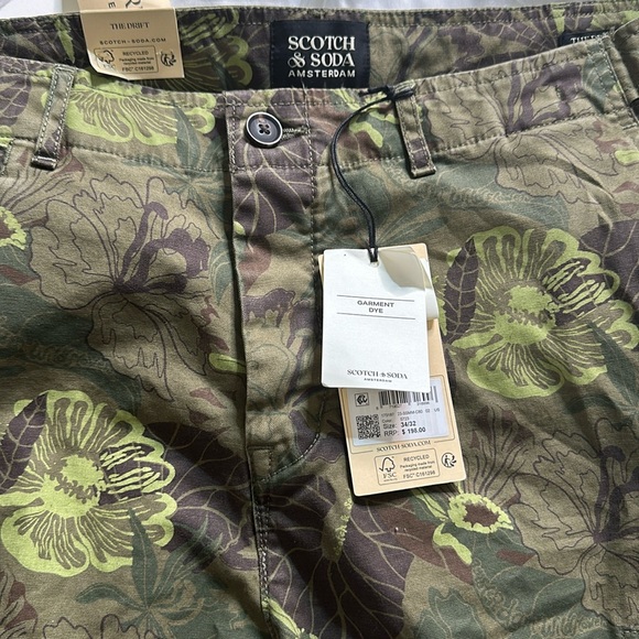 Scotch and soda men cargo printed pants